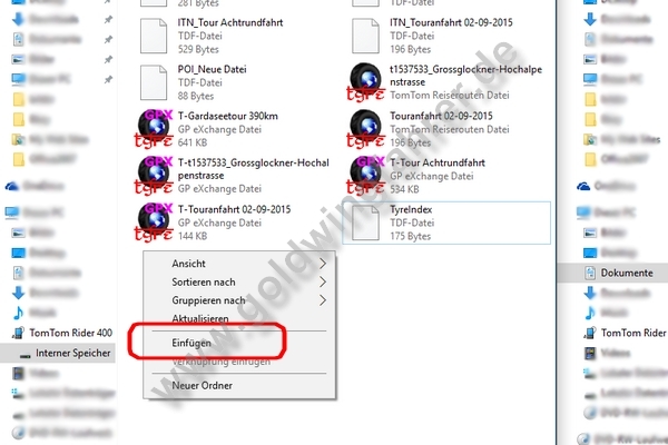 Tonya Rider Poi POI-Übertragung auf TomTom Rider